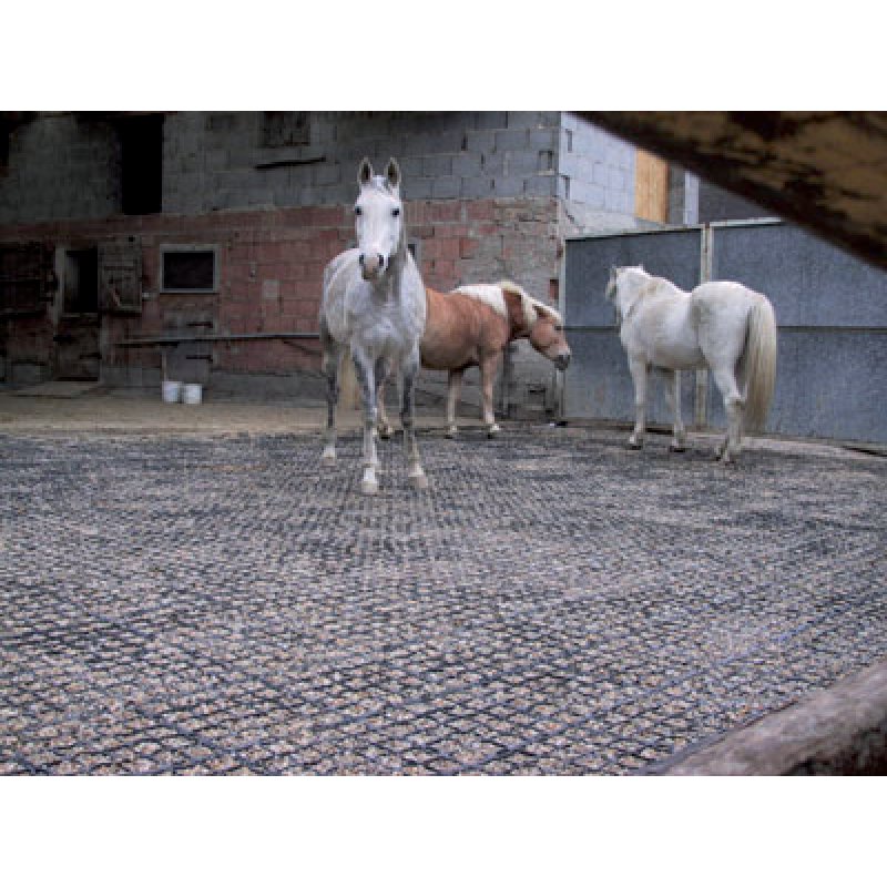 EcoRaster E55 Power Rasengitter 33 cm – Einsatz auf Lagerfläche