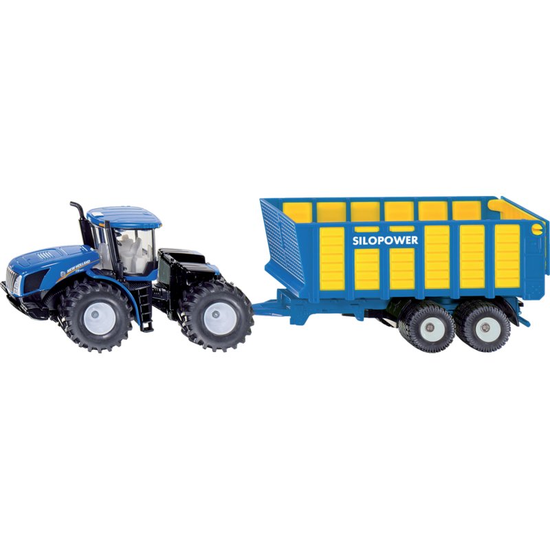 Traktor New Holland T9.560 mit Silagewagen