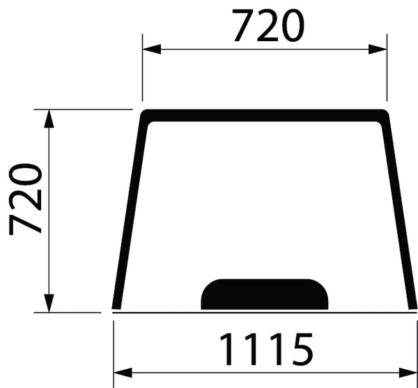 Agco Heckscheibe oben