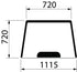 Agco Heckscheibe oben