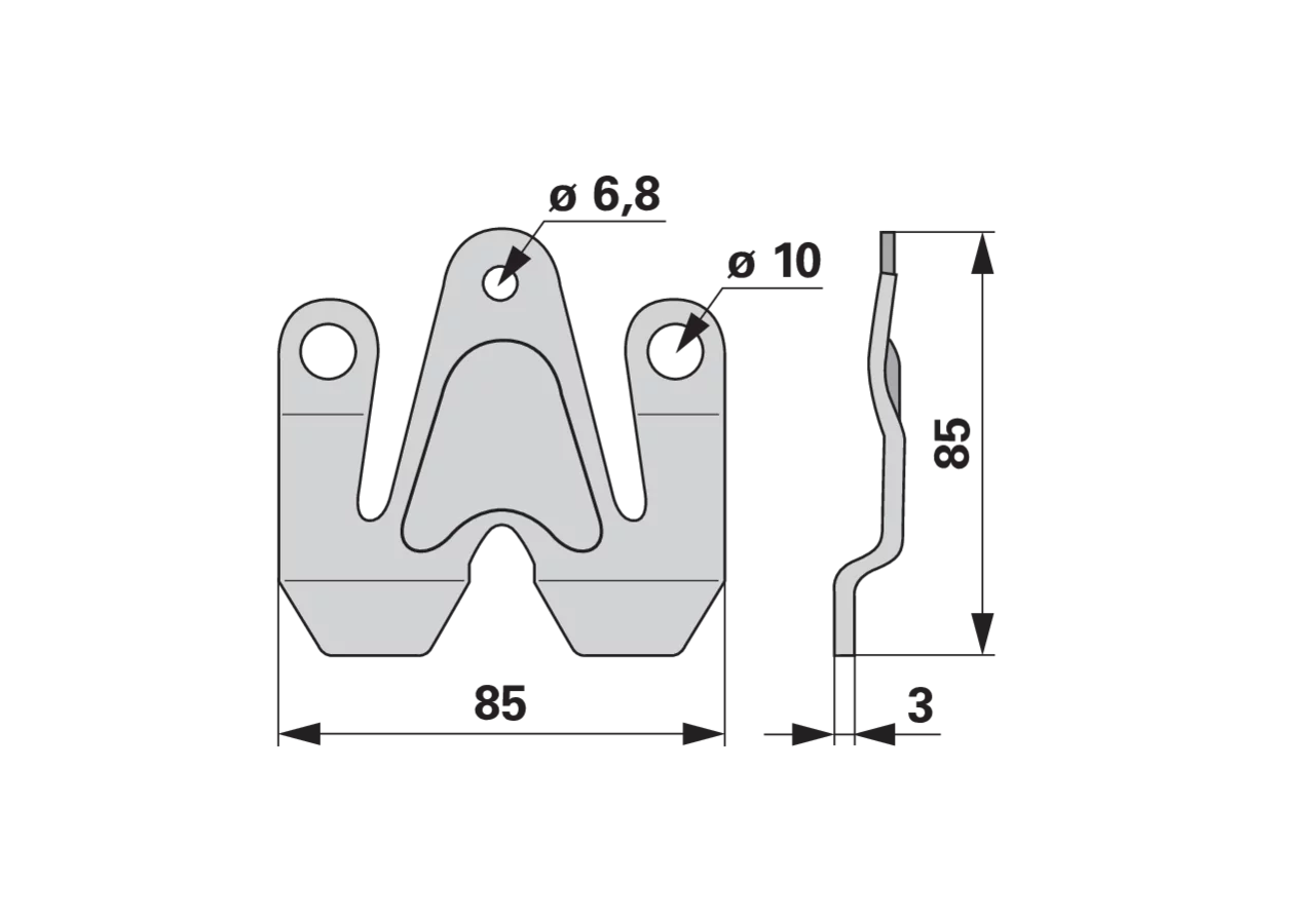 AL‑KO Messerhalter 407165 – robuster Halter für Mähmesser, stabile Führung, 1 Stück