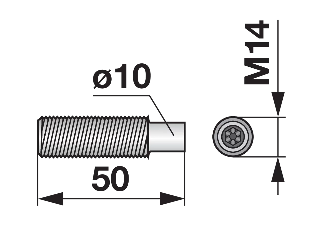 AL‑KO Stellschraube 401489 – Justierschraube für mechanische Feinregulierung, 1 Stück