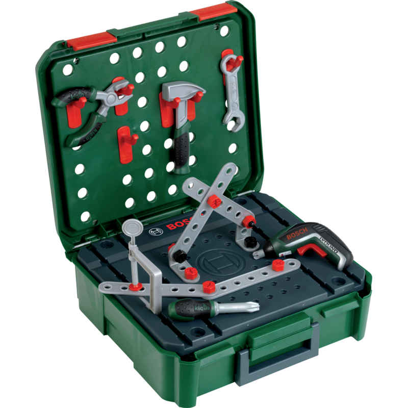 Werkbankkoffer BOSCH Spielzeug – 75-teiliges Zubehör & Akkuschrauber