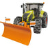 Claas Axion 950 mit Schneepflug – Bruder Winter-Traktor 1:16