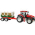 Traktor mit Frontlader & Holztransportanhänger – Bruder 1:16