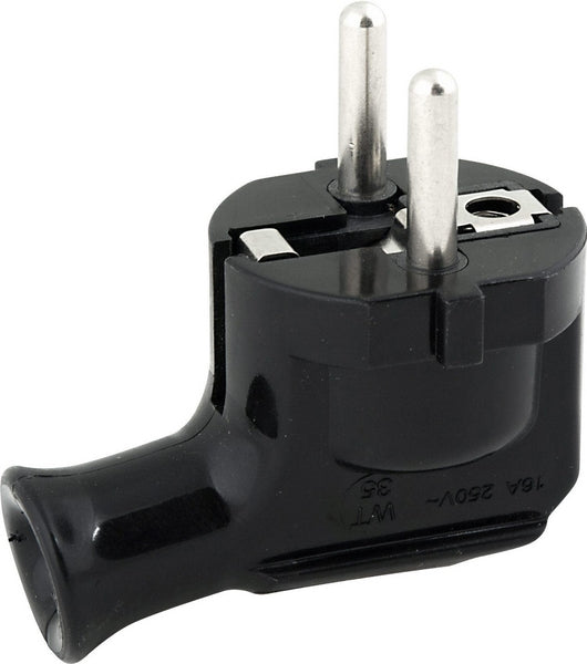 Elgotech Winkelstecker Unischuko, mit Erdung WT-35-2