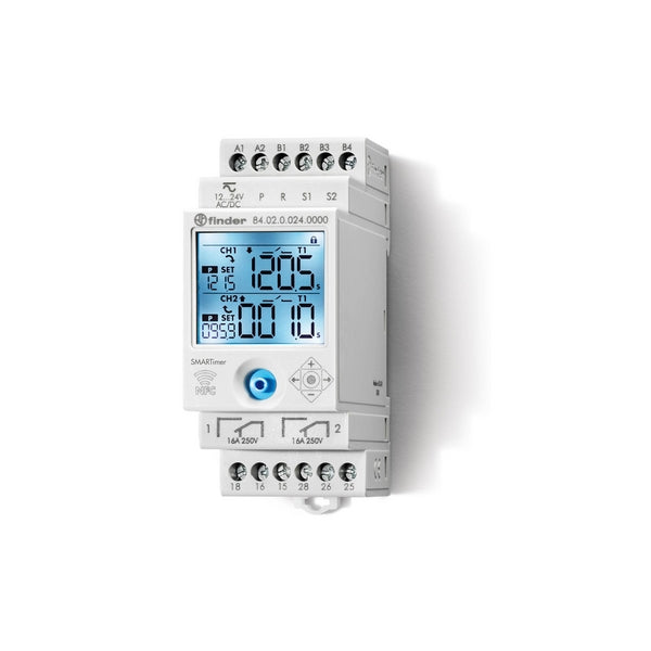 Finder SMARTimer-Relais 2W 16A, 12...24V AC/DC
