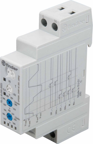 Finder Überwachungsrelais 1CO 230VAC