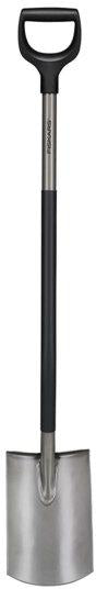 Fiskars Gartenspaten Ergonomic™ grau, abgerundet