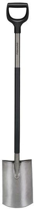 Fiskars Gartenspaten Ergonomic™ grau, abgerundet