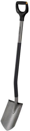 Fiskars Gartenspaten Ergonomic™ grau, spitz