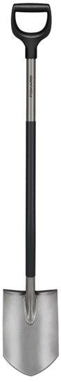 Fiskars Gartenspaten Ergonomic™ grau, spitz