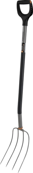 Fiskars Kompostgabel, 4-zinkig, ergonomisch