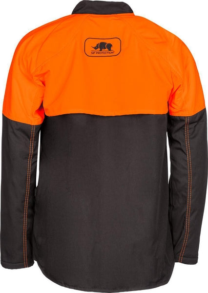 Forstjacke, orange-grau, Größe 4XL, SIP