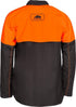 Forstjacke, orange-grau, Größe L, SIP