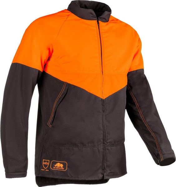 Forstjacke, orange-grau, Größe L, SIP