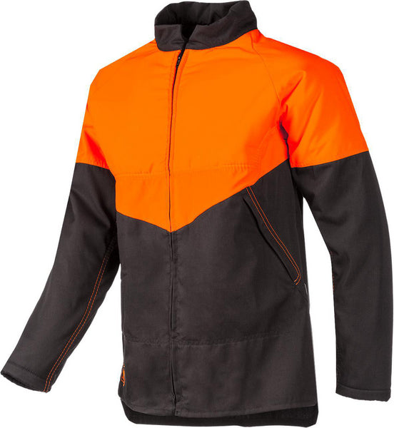 Forstjacke, orange-grau, Größe L, SIP