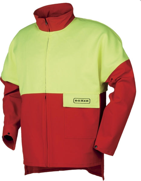 Forstjacke, rot-gelb, Größe 2XL, SIP