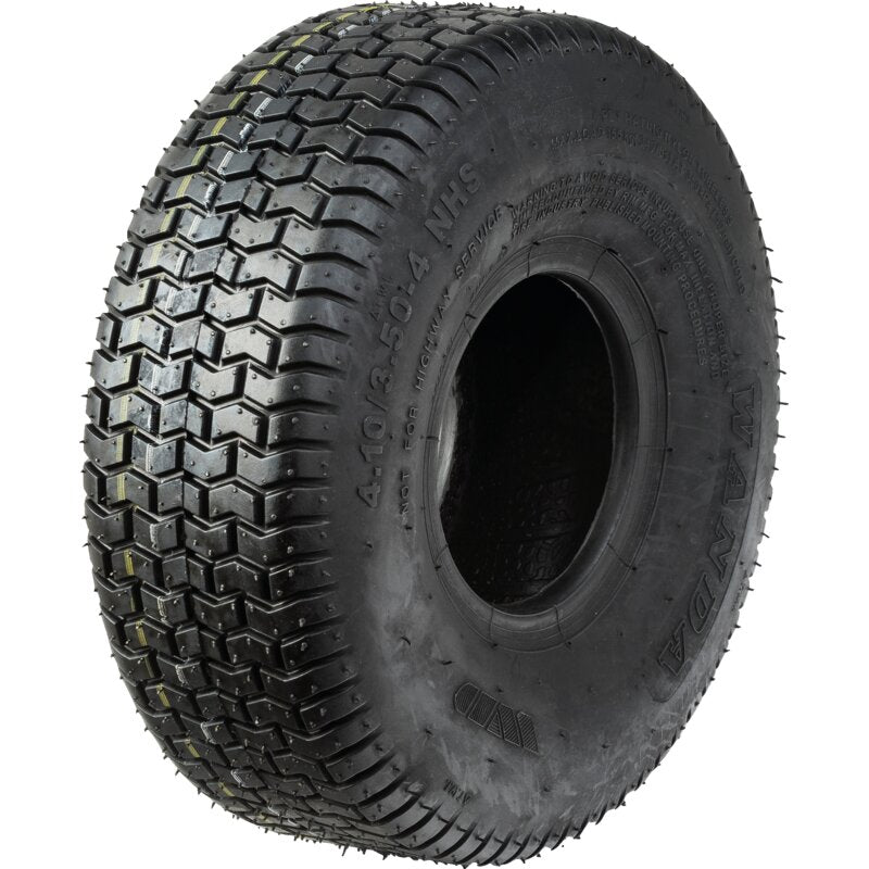 Gummireifen 4.10/3.50-4 Wanda P512 4PR schlauchlos für Rasentraktoren und Gartenmaschinen
