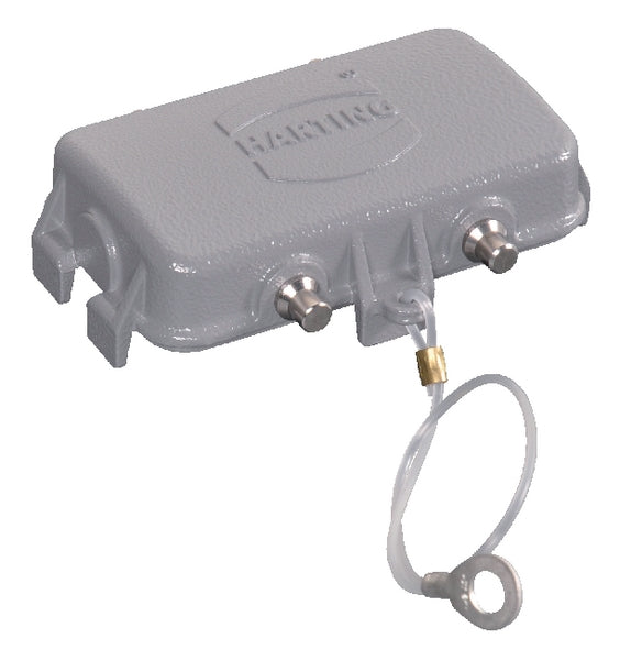 Harting Abdeckkappe 10B mit 4 nocken, Metall