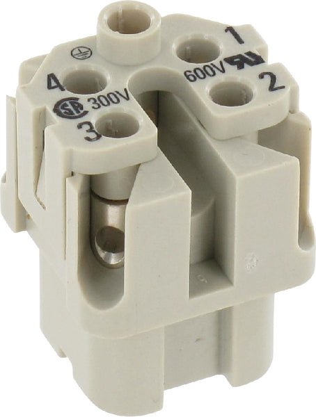 Harting Buchseneinsatz A 4P Schraubanschl.