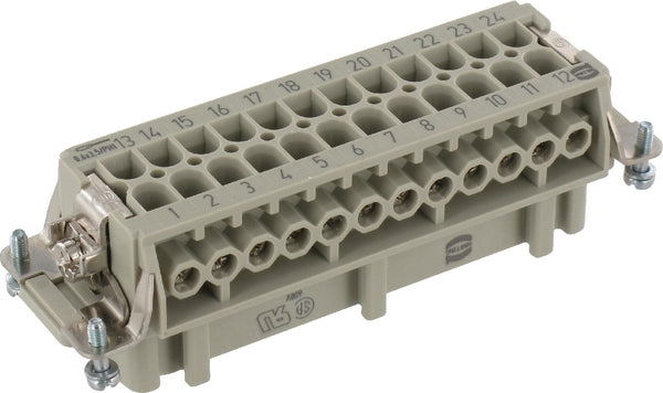 Harting Buchseneinsatz E 24P Schraubanschl. 1-24