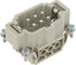 Harting Stifteinsatz E 6P Schraubanschl.