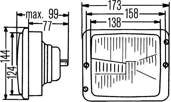 Hella Scheinwerfer R2