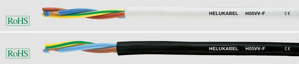 HELU Kabel 3x1.5mm², schwarz, PVC