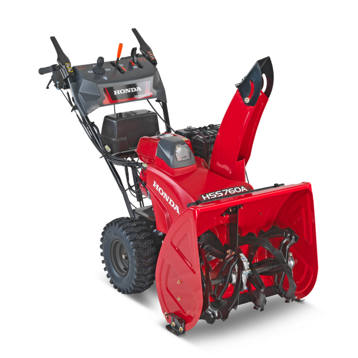 Honda Schneefräse HSS 760A WD mit Elektrostart und Radantrieb in roter Ausführung