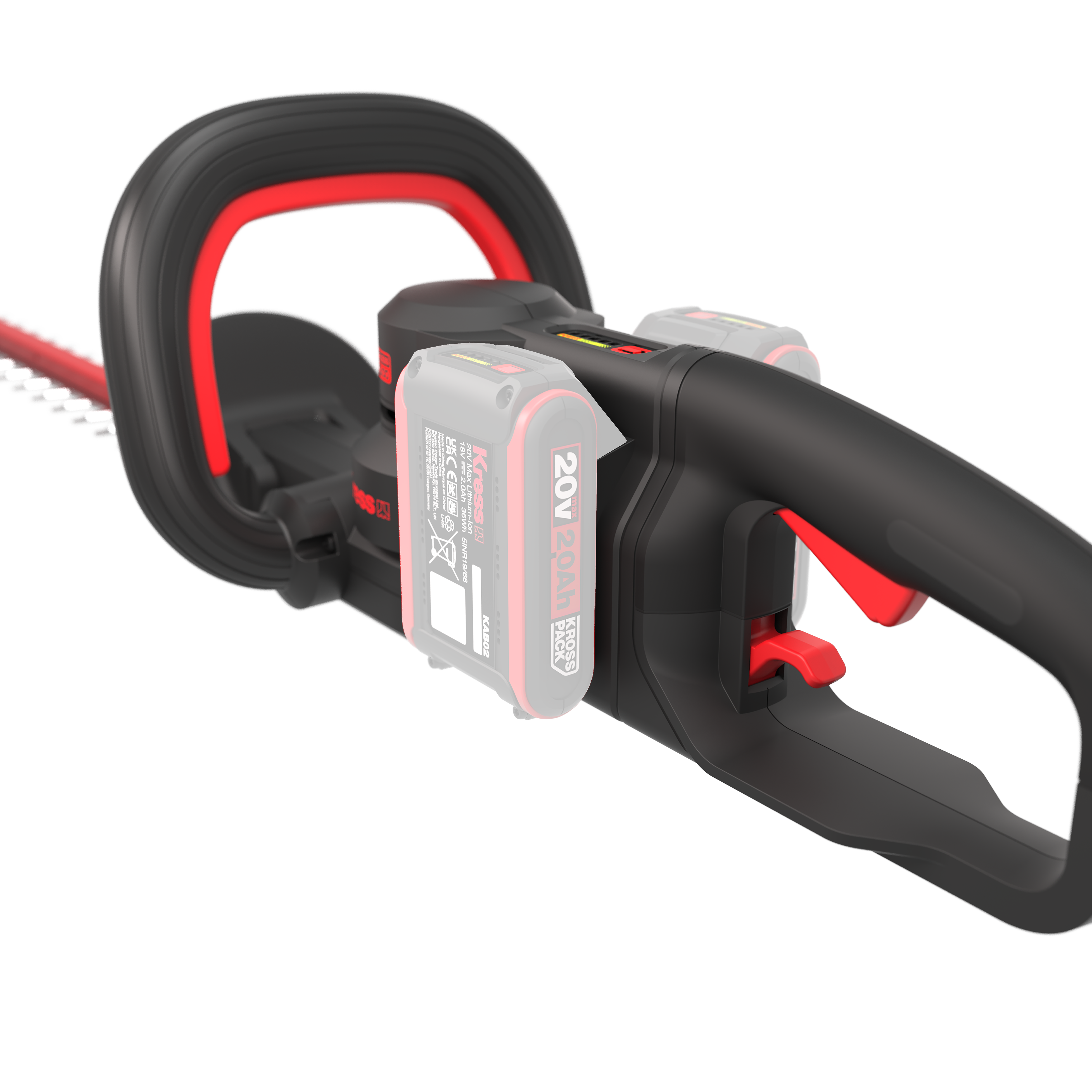 Kress Akku Heckenschere SET (inkl. 4x Akkus und Ladegerät) 63 cm - KG285