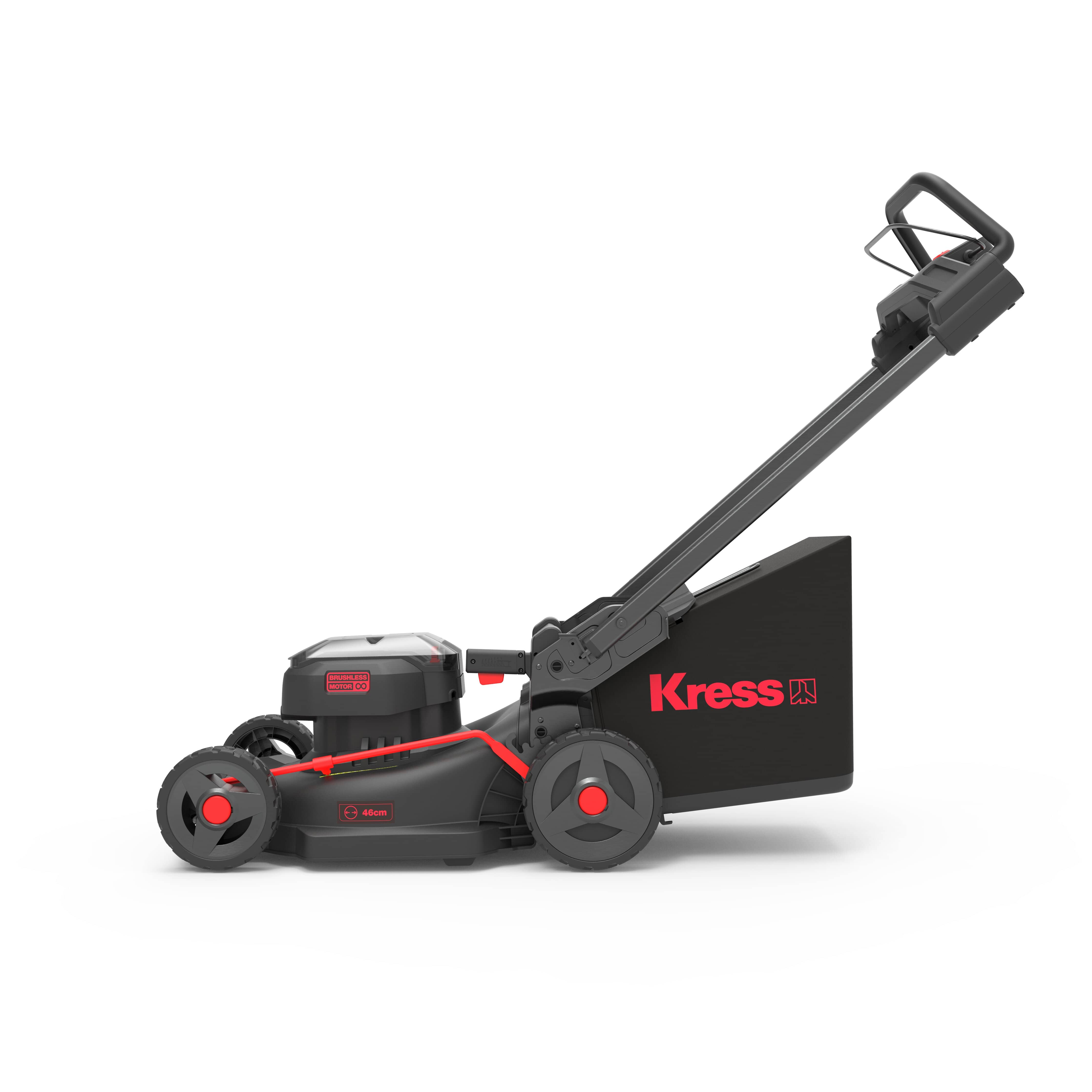 Kress Akku Rasenmäher SET (inkl. 2x Akkus und Ladegerät) mit Antrieb 46 cm - KG756E.9