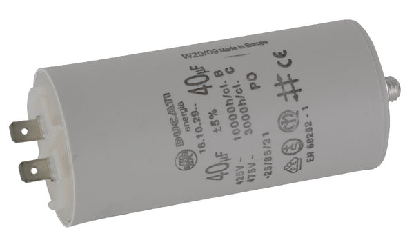 Kondensator mit Stecker 40µF