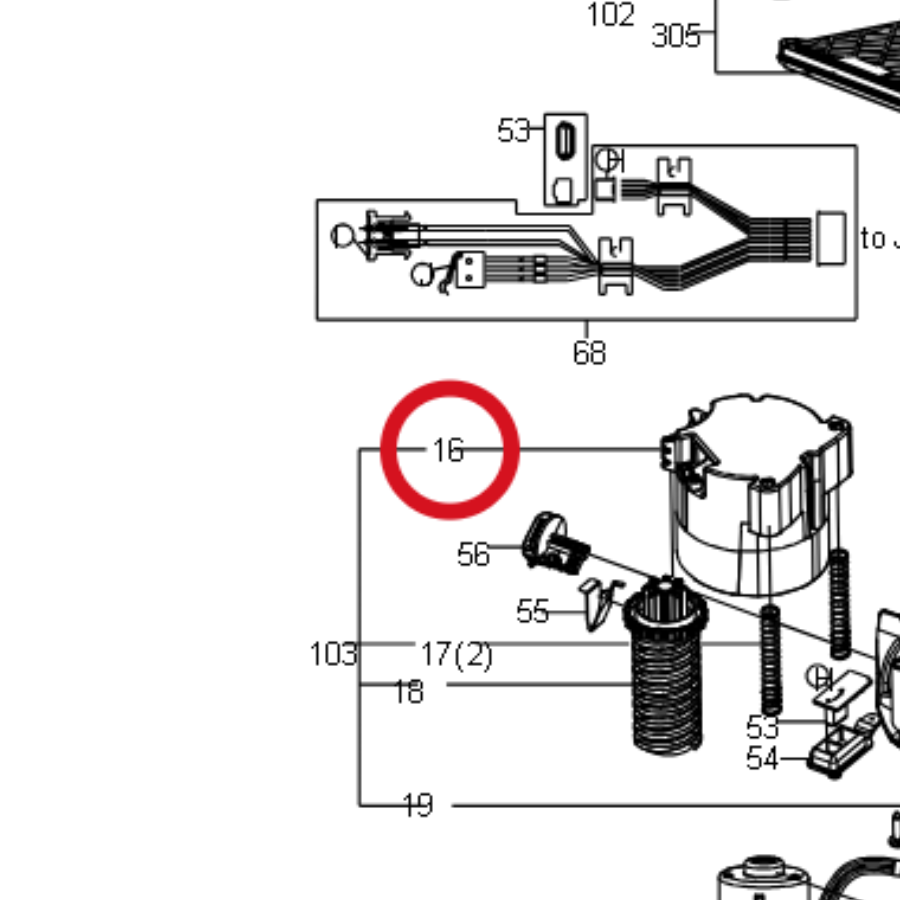 Kress Motorhalterung 59000139 – Position in der Explosionszeichnung