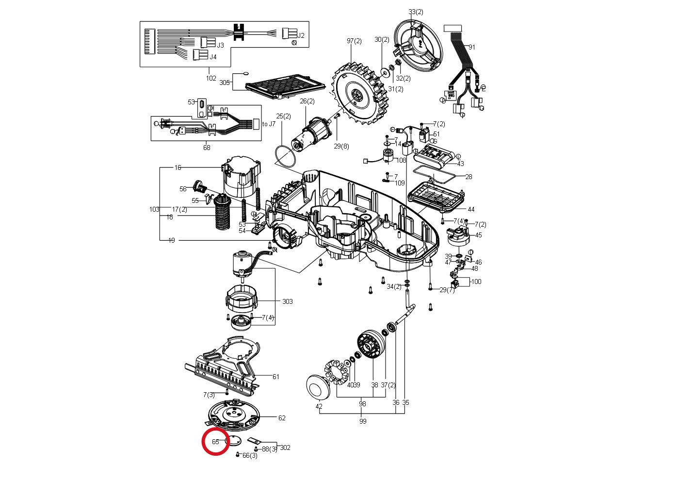 Kress Abstandshalter II 59000144 – Position in der Explosionszeichnung