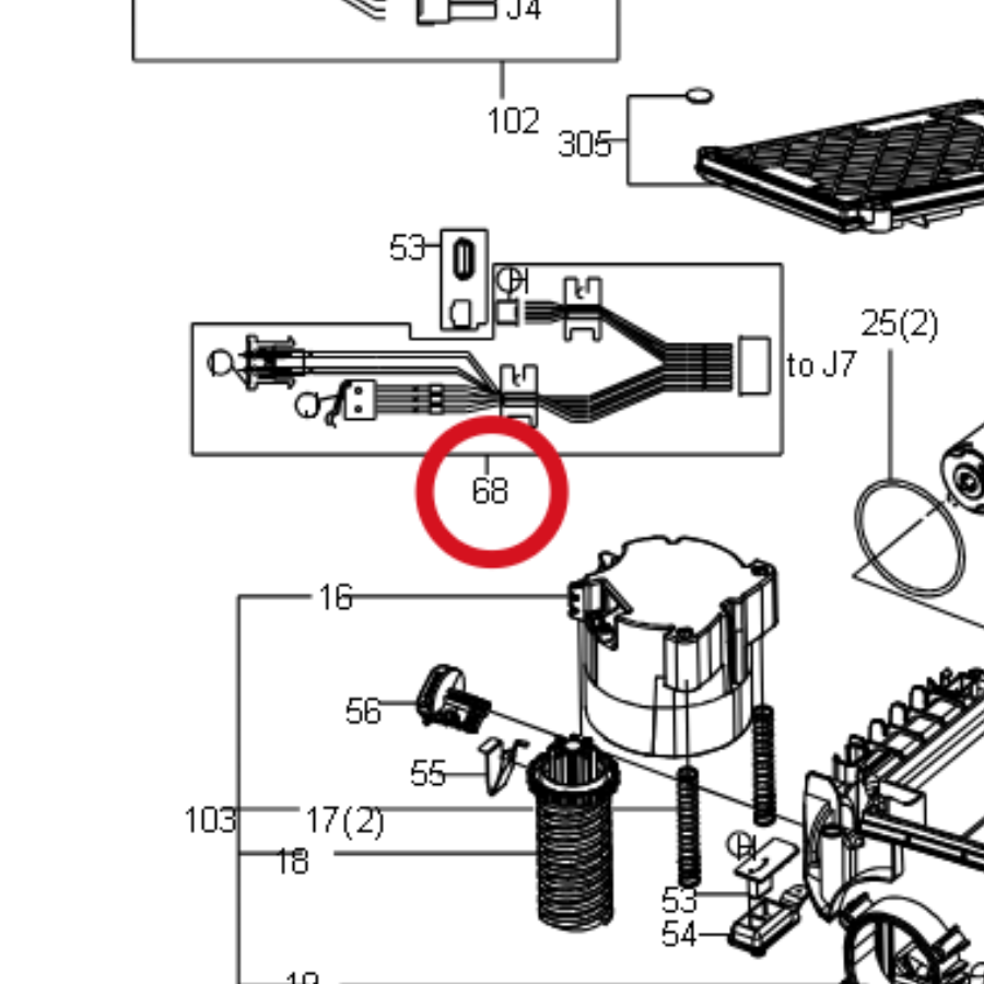 Kress Kabelbaum Regensensor 59000175 – Position in der Explosionszeichnung