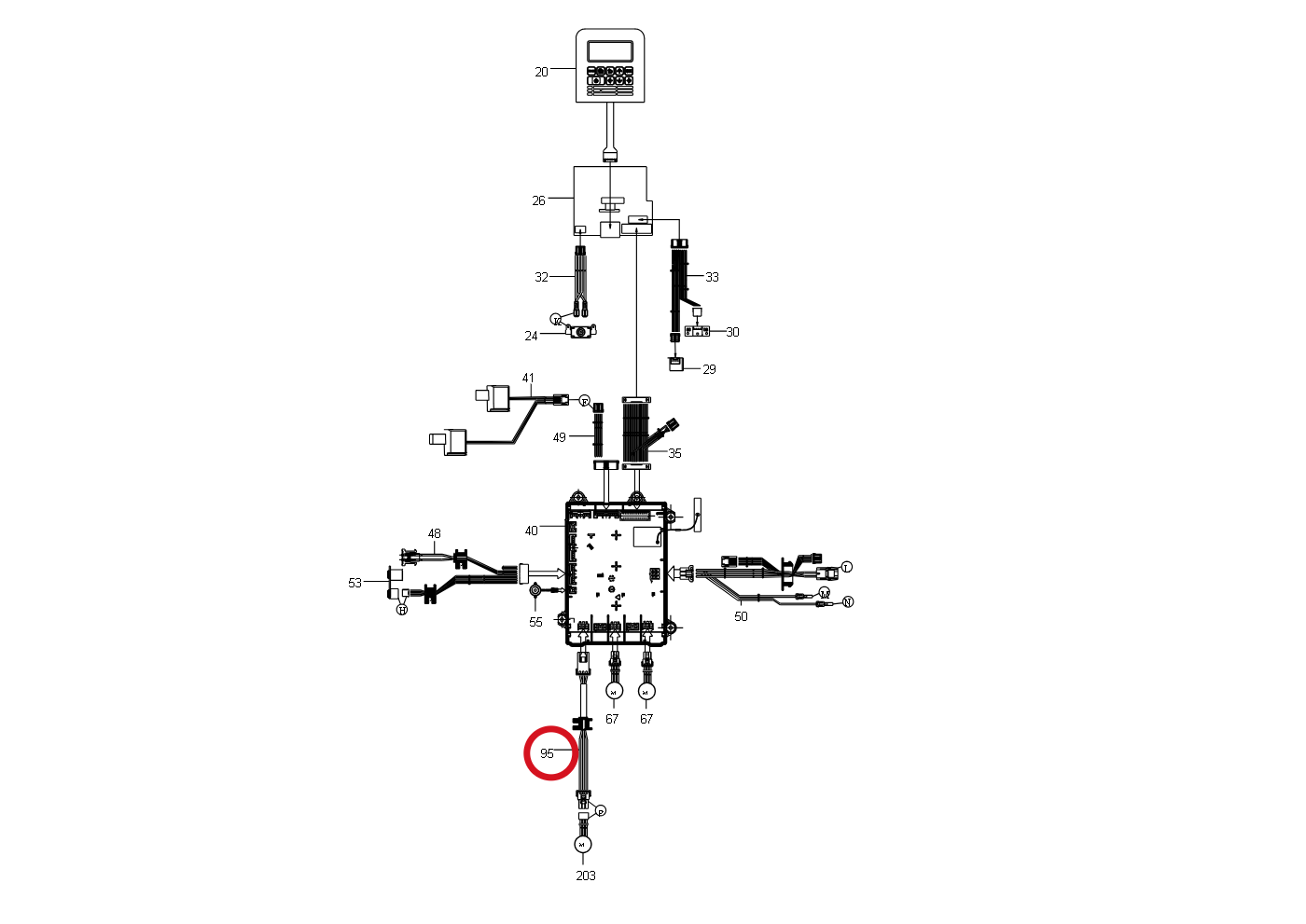 Kress Kabel 59000233 – Position in der Explosionszeichnung