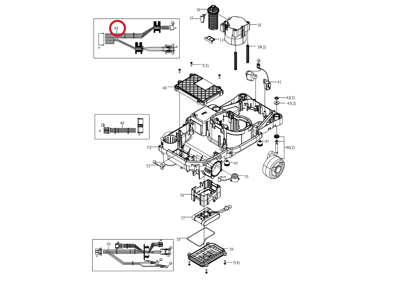 Kress Kabel 59000239 – Position in der Explosionszeichnung
