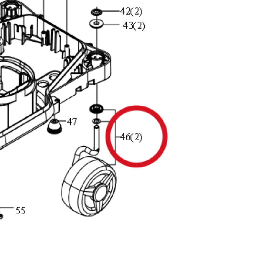 Kress Vorderrad 59000309 – Position in der Explosionszeichnung