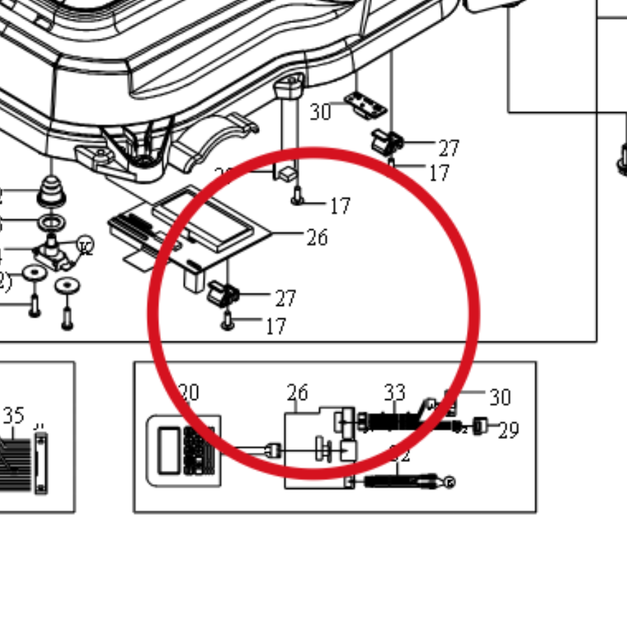 Kress Display-Platine 59000716 – Position in der Explosionszeichnung