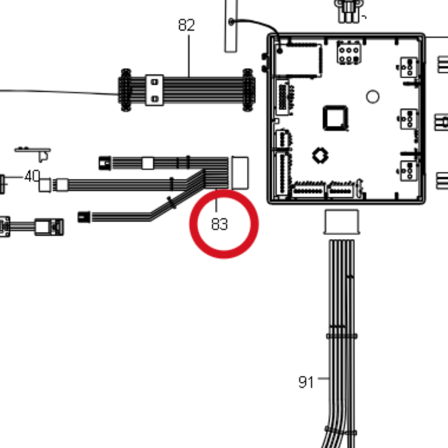 Kress Heben Sie den Kabelbaum des Begrenzungssensors an 59001420 – Position in der Explosionszeichnung