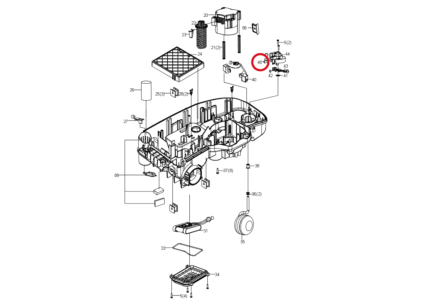 Kress Hebesensor 59001425 – Position in der Explosionszeichnung