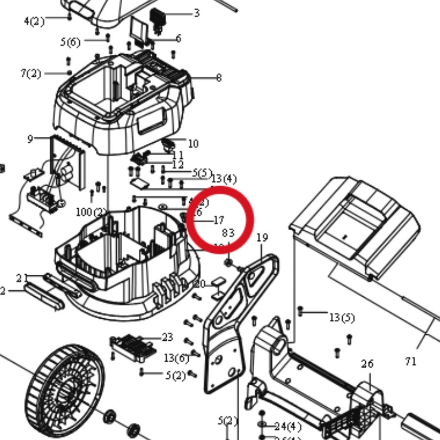 Kress Andruckplatte 59001856 – Position in der Explosionszeichnung