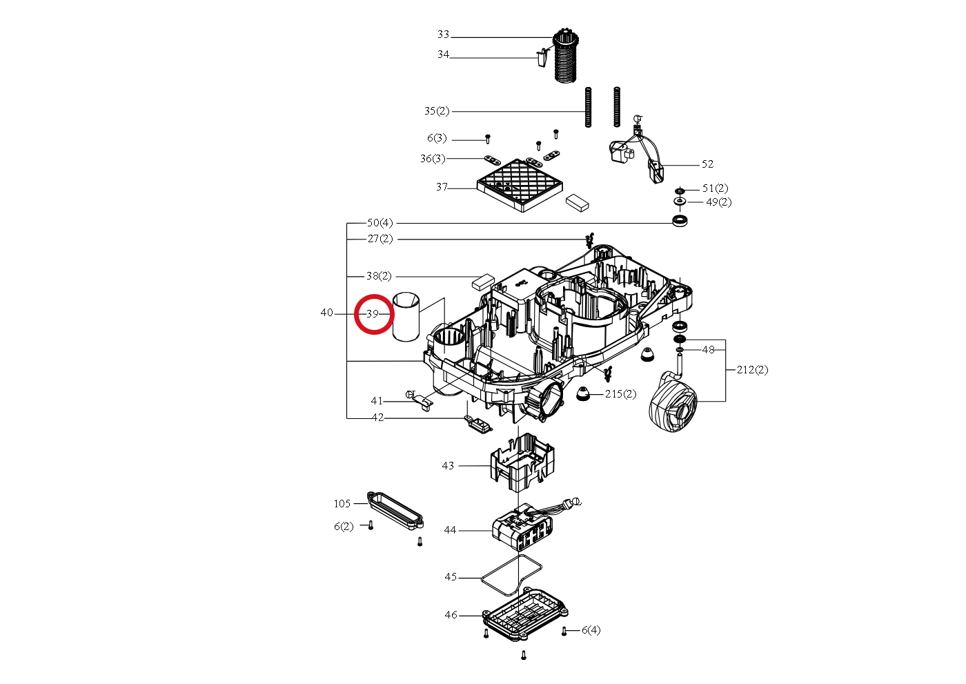 Kress Balanceblock 59001860 – Position in der Explosionszeichnung