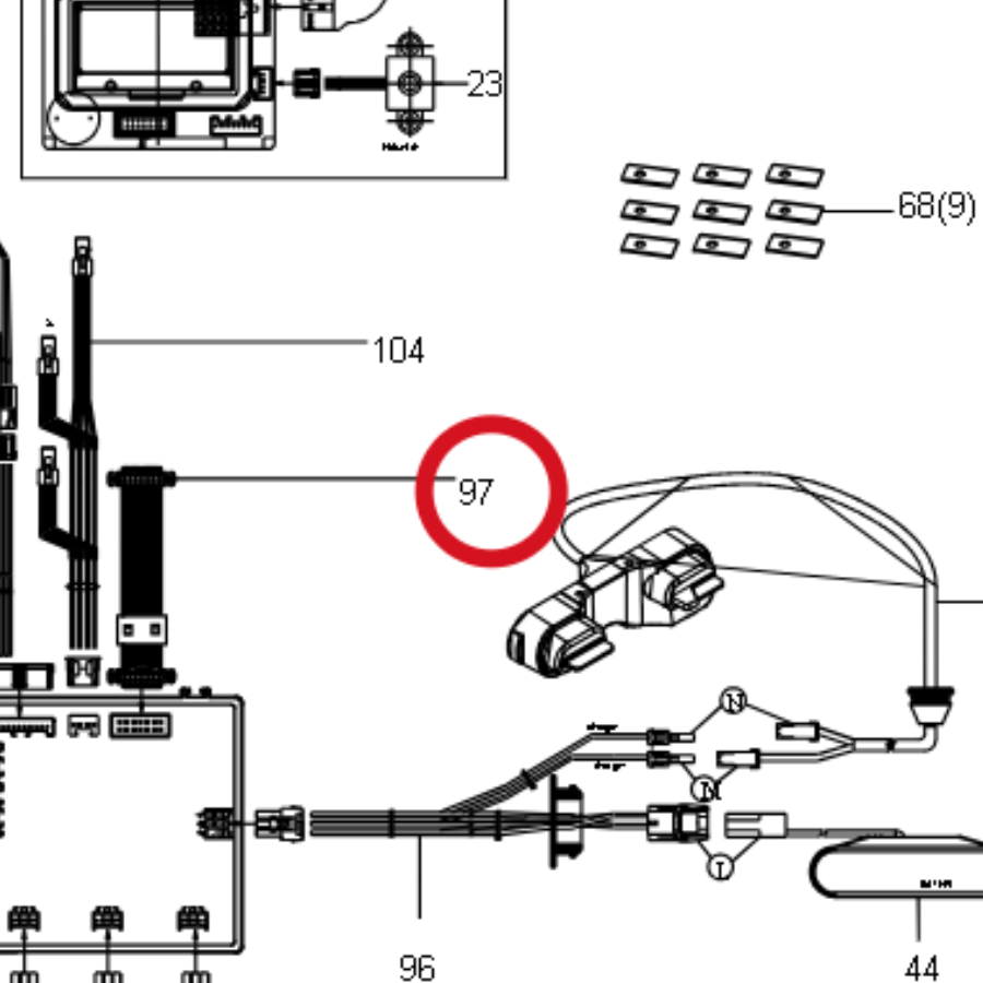 Kress Kabelbaum der Transferplatte 59001861 – Position in der Explosionszeichnung