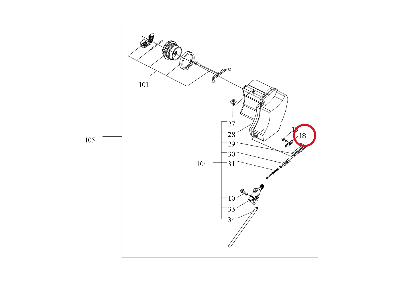 Kress Andruckplatte 59002040 – Position in der Explosionszeichnung
