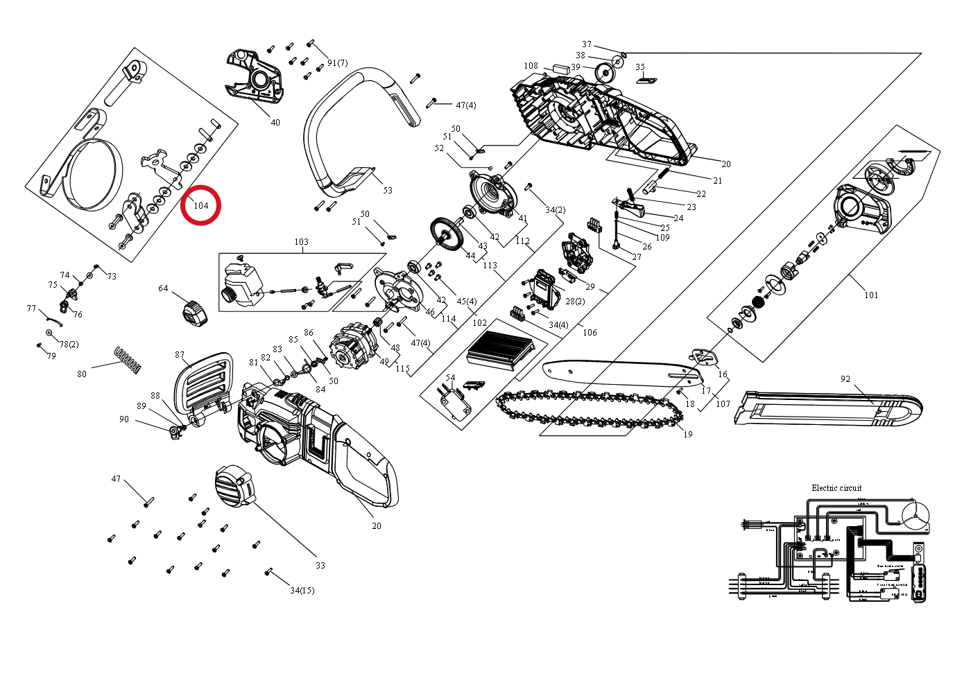 Kress Bremssystem 59002045 – Position in der Explosionszeichnung