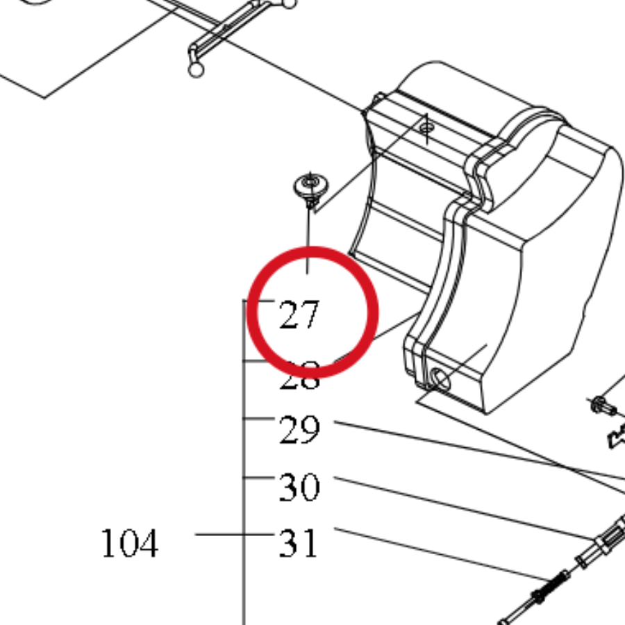 Kress Linkes Gehäusegummi 59002053 – Position in der Explosionszeichnung