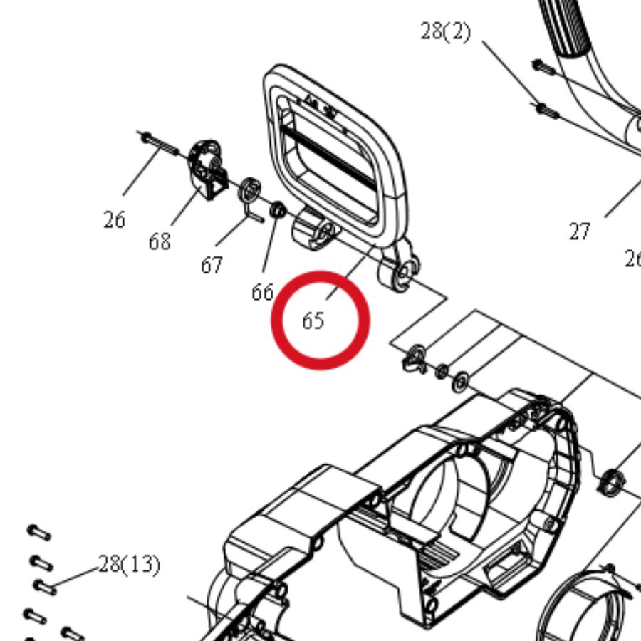 Kress Kettenstopp Griff 59002056 – Position in der Explosionszeichnung