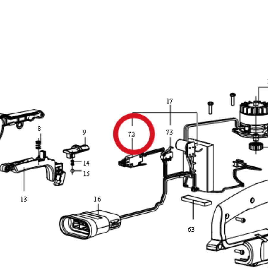 Kress Schalter 59002084 – Position in der Explosionszeichnung